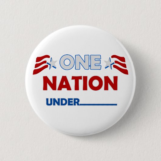 Eine Nations-Unterstreichung Button (Vorderseite)