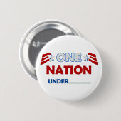 Eine Nations-Unterstreichung Button (Vorne & Hinten)