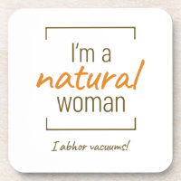 Eine natürliche Frau, die ein Vakuum abhoren, Joke