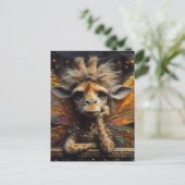 Eine nervige Giraffenfee Postkarte (Stehend Vorderseite)