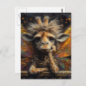 Eine nervige Giraffenfee Postkarte (Vorne/Hinten)