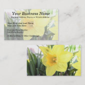 Eine nette gelbe Narzisse Visitenkarte (Vorne/Hinten)