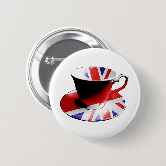Eine nette Schale englischer Tee Button (Vorne & Hinten)