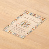 Eine neuartige Art von Liebe Buch-Themed Floral Br Acryleinladungen (Ablage )