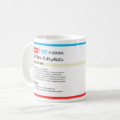 Eine neuartige Coffein-Tasse Kaffeetasse (Vorderseite Links)