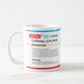 Eine neuartige Coffein-Tasse Kaffeetasse (Links)