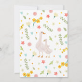 Eine neue Alberne Gänsedusche Einladung (Rückseite)