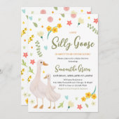 Eine neue Alberne Gänsedusche Einladung (Vorne/Hinten)