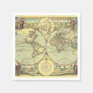 Eine neue App der Welt - Atlas Serviette