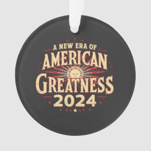 Eine neue Ära amerikanischer Größe 2024 Trump gewa Ornament