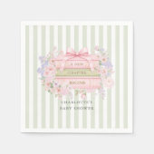 Eine neue Ära beginnt Baby Shower Serviette (Vorderseite)