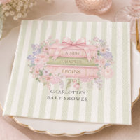 Eine neue Ära beginnt Baby Shower Serviette