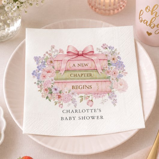 Eine neue Ära beginnt Baby Shower Serviette