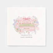 Eine neue Ära beginnt Baby Shower Serviette (Vorderseite)