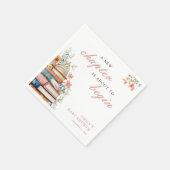 Eine neue Ära Florales Babyshower Serviette (Ecke)