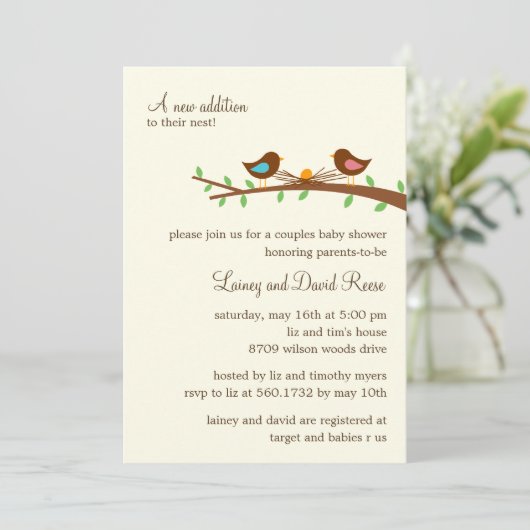 Eine neue Eierdusche Einladung (Stehend Vorderseite)