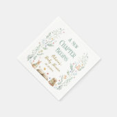 Eine neue Etappe - Babyparty Serviette (Ecke)