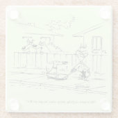 Eine neue Fahrt Glasuntersetzer (Rückseite)