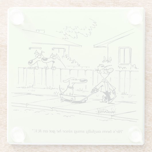 Eine neue Fahrt Glasuntersetzer (Rückseite)