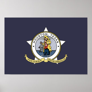Eine neue Flagge für Houston-Poster Poster