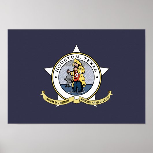 Eine neue Flagge für Houston-Poster Poster (Vorne)