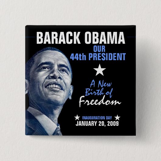 Eine neue Geburt der Freiheit Button (Vorderseite)