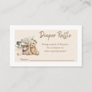Eine neue Geschichte Diaper-Raffel Begleitkarte