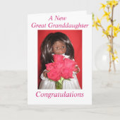Eine neue große Enkelin Karte (Gelbe Blume)