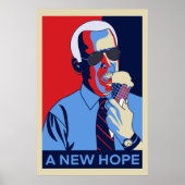 Eine neue Hoffnung Joe Biden Ice Cream Illustratio Poster (Vorne)