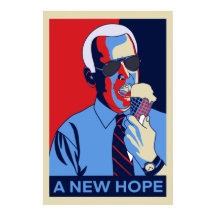 Eine neue Hoffnung Joe Biden Ice Cream Illustratio