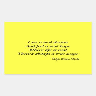 Eine neue Hoffnung Rechteckiger Aufkleber