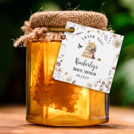 Eine neue Kapitel Baby Shower Storybook Wildblume Geschenkanhänger