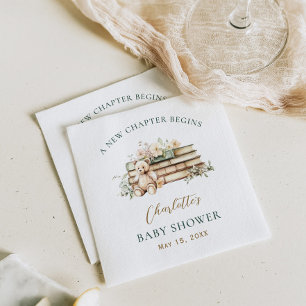 Eine neue Kapitel-Blumenbuch-Themen-Baby-Party Serviette