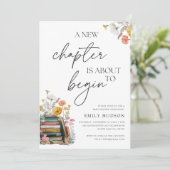 Eine neue Kapitel Blumendusche Einladung (Stehend Vorderseite)