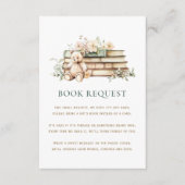 Eine neue Kapitel Floral Book Request Card Begleitkarte (Vorderseite)