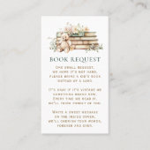 Eine neue Kapitel Floral Book Request Card Visitenkarte (Vorderseite)