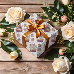 Eine neue Kapitel-Geschichtenbuch-Brautparty  Geschenkpapier