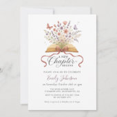 Eine neue Kapitel Wildblume Kinderdusche Einladung (Vorderseite)