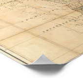 Eine neue Karte Brasiliens Poster (Ecke)