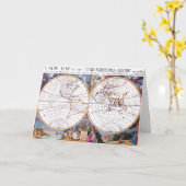 Eine neue Karte der Grußkarte für den Globe (Gelbe Blume)