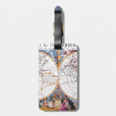 Eine neue Karte des fürchterlichen Globe-Gepäckanh Gepäckanhänger (Rückseite vertikal)