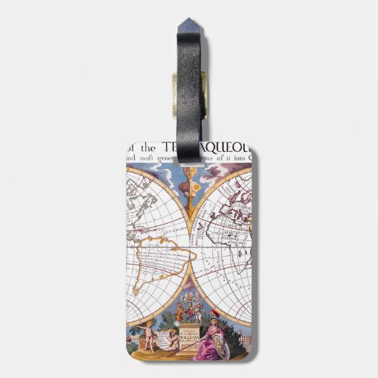 Eine neue Karte des fürchterlichen Globe-Gepäckanh Gepäckanhänger (Rückseite vertikal)