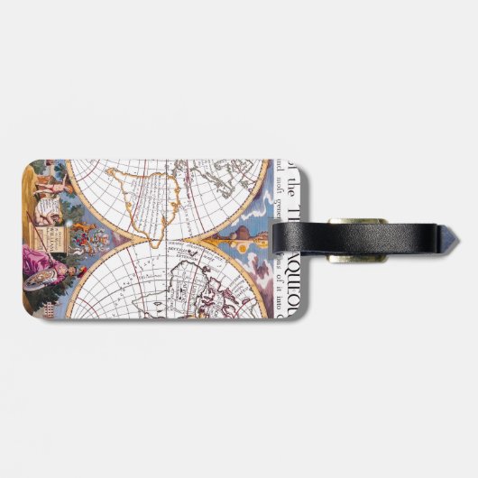 Eine neue Karte des fürchterlichen Globe-Gepäckanh Gepäckanhänger (Rückseite horizontal)