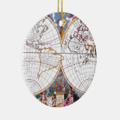 Eine neue Karte des fürchterlichen Globe-Ornaments Keramik Ornament (Rechts)
