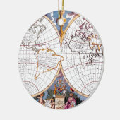 Eine neue Karte des fürchterlichen Globe-Ornaments Keramik Ornament (Links)