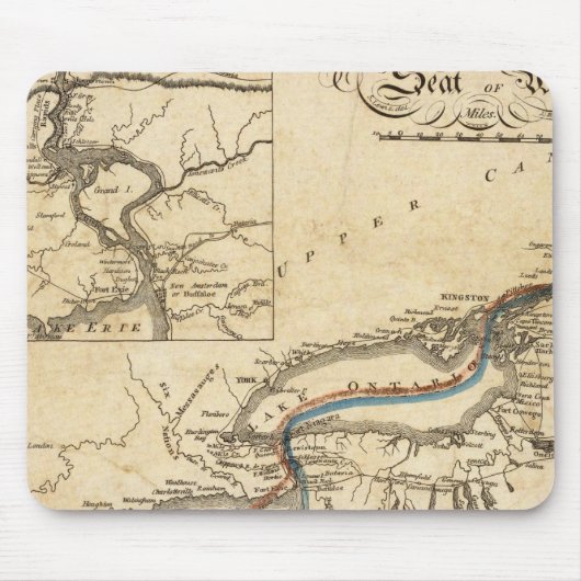 Eine neue Karte des Kriegssitzes Mousepad (Vorne)