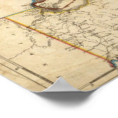 Eine neue Karte des Kriegssitzes Poster (Ecke)