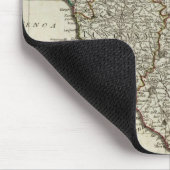 Eine neue Karte Italiens mit den Inseln Siziliens Mousepad (Ecke)