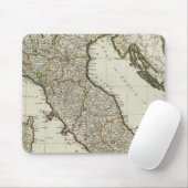 Eine neue Karte Italiens mit den Inseln Siziliens Mousepad (Mit Mouse)