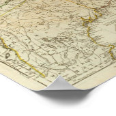 Eine neue Karte Nova Scotia und Kap-Breton-Insel Poster (Ecke)